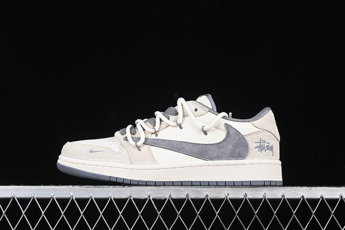 【380】[DM9288-004]-[TRAVIS SCOTT X FRAGMENT DESIGN X AIR JORDAN 1 LOW OG SP  GREY/BEIGE]-[36-45]