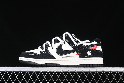【380】[YX5066-237]-[SB DUNK LOW X SUP WHITE/BLACK]-[WOMAN:36-39]-[MAN:40-45]