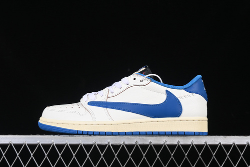 【320】[DM7866-104]-[FRAGMENT DESIGN TRAVIS SCOTT JORDAN 1 LOW OG SP SAIL/BLACK/MUSLIN/MILITARY BLUE]