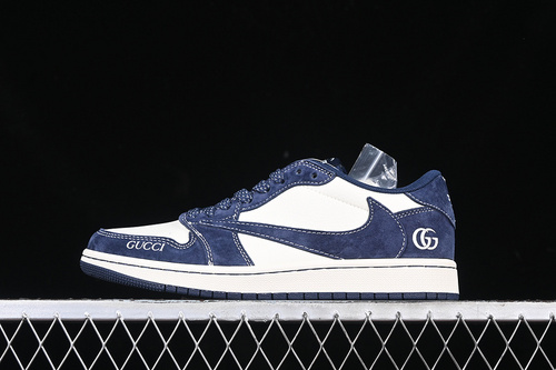 【360】[XS3086-006]-[TRAVIS SCOTT X FRAGMENT DESIGN X AIR JORDAN 1 LOW OG SP WHITE/BLUE]-[36-45]
