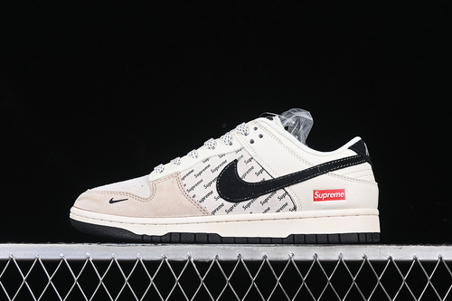 【360】[XS1086-003]-[SB DUNK LOW SUPREME WHITE/GREY/BLACK/KHAKI]-[WOMAN:36-39]-[MAN:40-45]
