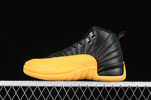 【500】[130690-070]-[AIR JORDAN 12 RETRO BLACK/BLACK/UNIVERSITY GOLD]-[MAN:40-48.5]