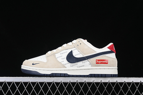 【360】[AG3702-850]-[SB DUNK LOW SUPREME WHITE/BEIGE/RED/BLUE]-[WOMAN:36-39]-[MAN:40-45]
