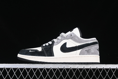 【360】[XX3318-512]-[AIR JORDAN 1 LOW WHITE/GREY/BLACK]-[WOMAN:36-39]-[MAN:40-45]