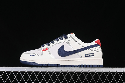 【360】[BB7518-026]-[SB DUNK LOW SUPREME WHITE/BLUE/RED]-[WOMAN:36-39]-[MAN:40-45]