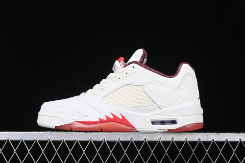 【340】[HF8833-100]-[AIR JORDAN 5 RETRO SAIL/COCONUT MILK/PINE GREEN/DARK PONY]-[UNISEX:36-47.5]