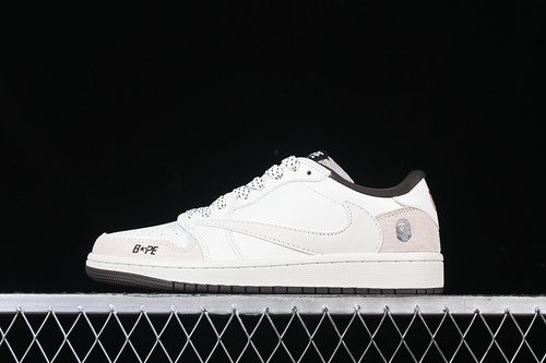 【360】[AG3702-807]-[TRAVIS SCOTT X FRAGMENT DESIGN X AIR JORDAN 1 LOW OG SP WHITE/BEIGE]-[36-45]