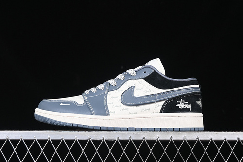 【360】[XX3318-503]-[AIR JORDAN 1 LOW WHITE/GREY/BLACK]-[WOMAN:36-39]-[MAN:40-45]