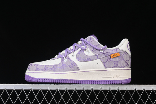 【340】[BD7700-022]-[AIR FORCE 1 07 LOW GUCCI WHITE/PURPLE]-[WOMAN:36-39]-[MAN:40-45]