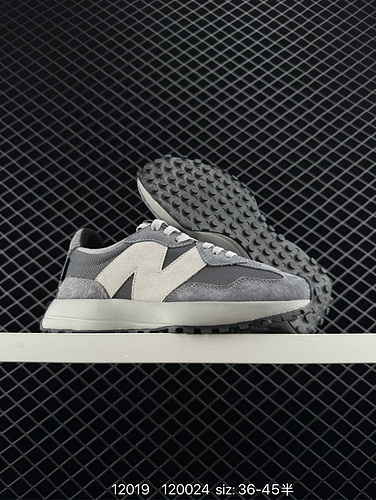 220 New Balance NB MS327 series low top retro casual running shoes are made of solid color suede and