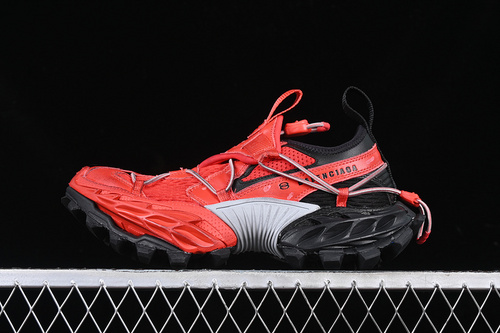 【520】[WHIKE6010]-[BALENCIAGA HIKE TRAIL SNEAKER RED/BLACK/GREY]-[WOMAN:35-39] -[MAN:40-46]