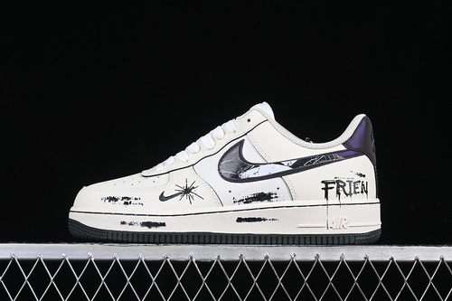 【340】[FB1893-999]-[AIR FORCE 1 07 LOW NIGHT GUN HOLE WHITE/BLACK]-[WOMAN:36-39]-[MAN:40-45]