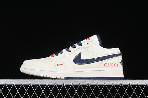 【360】[FC1688-198]-[AIR JORDAN 1 LOW OFF WHITE/BLUE/RED]-[WOMAN:36-39]-[MAN:40-45]