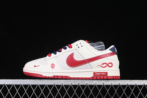 【360】[XS1086-015]-[SB DUNK LOW SUPREME WHITE/RED/BLUE]-[WOMAN:36-39]-[MAN:40-45]