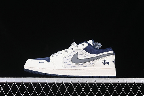 【360】[XS6086-001]-[AIR JORDAN 1 LOW WHITE/GREY/BLUE]-[WOMAN:36-39]-[MAN:40-45]