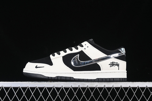 【360】[KK1333-015]-[SB DUNK LOW WHITE/BLACK/SILVER]-[WOMAN:36-39]-[MAN:40-45]