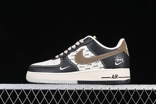【340】[CH6336-519]-[AIR FORCE 1 07 LOW WHITE/BLACK/BROWN]-[WOMAN:36-39]-[MAN:40-45]