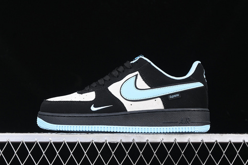 【340】[DF0188-025]-[AIR FORCE 1 07 LOW SUPREME WHITE/BLACK/BLUE]-[WOMAN:36-39]-[MAN:40-45]