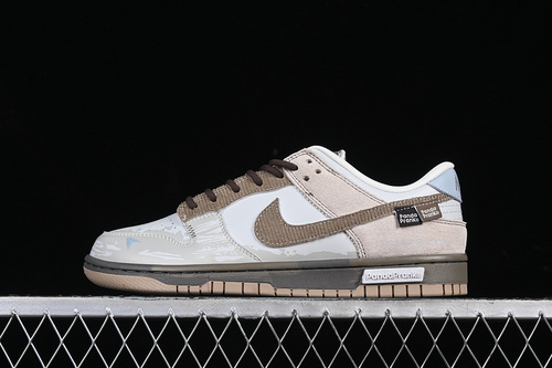 【380】[HQ1175-240]-[SB DUNK LOW WHITE/GREY/BROWN]-[WOMAN:35.5-39]-[MAN:40-46]
