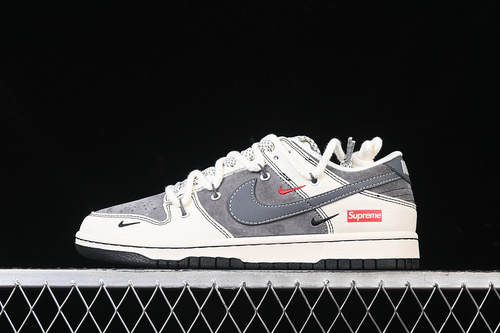 【380】[YX5066-210]-[SB DUNK LOW SUPREME WHITE/GREY]-[WOMAN:36-39]-[MAN:40-45]