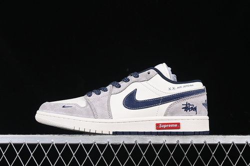 【360】[SJ9950-035]-[AIR JORDAN 1 LOW WHITE/GREY/BLUE]-[WOMAN:36-39]-[MAN:40-45]