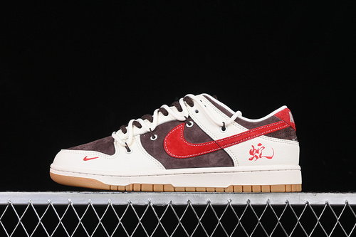 【380】[YX5066-266]-[SB DUNK LOW WHITE/BROWN/RED]-[WOMAN:36-39]-[MAN:40-45]
