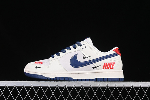 【360】[FC1688-204]-[SB DUNK LOW SUPREME OFF WHITE/BLUE/RED]-[WOMAN:36-39]-[MAN:40-45]