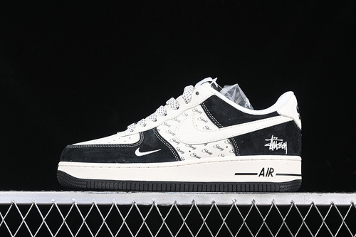 【340】[XZ6188-671]-[AIR FORCE 1 07 LOW BLACK/WHITE/GREY]-[WOMAN:36-39]-[MAN:40-45]