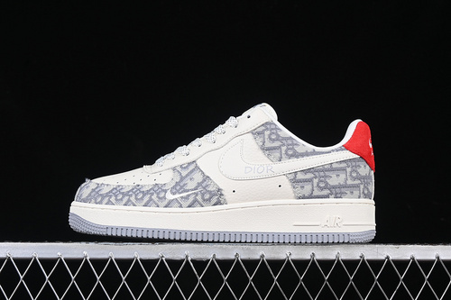 【340】[DF0188-021]-[AIR FORCE 1 07 LOW SUPREME WHITE/GREY/RED]-[WOMAN:36-39]-[MAN:40-45]