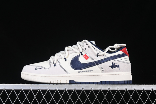 【380】[YX5066-240]-[SB DUNK LOW WHITE/GREY/BLUE/RED]-[WOMAN:36-39]-[MAN:40-45]