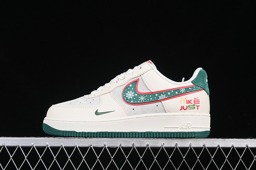 【340】[DF0188-034]-[AIR FORCE 1 07 LOW JUST WHITE/GREY/GREEN]-[WOMAN:36-39]-[MAN:40-45]