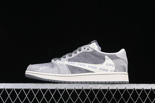 【380】[XS3086-008]-[TRAVIS SCOTT X FRAGMENT DESIGN X AIR JORDAN 1 LOW OG SP WHITE/GREY]-[36-45]
