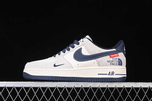 【340】[XZ6188-118]-[AIR FORCE 1 07 LOW SUPREME WHITE/GREY/BLUE]-[WOMAN:36-39]-[MAN:40-45]