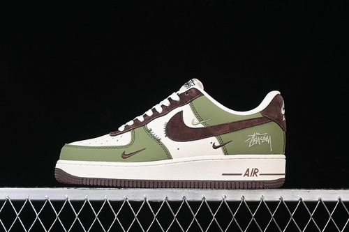 【340】[KK1988-038]-[AIR FORCE 1 07 LOW WHITE/GREEN/BROWN]-[WOMAN:36-39]-[MAN:40-45]