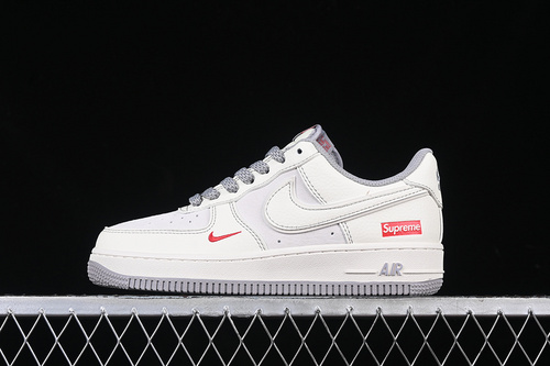 【340】[BB7518-011]-[AIR FORCE 1 07 LOW SUPREME OFF WHITE/GREY]-[WOMAN:36-39]-[MAN:40-45]