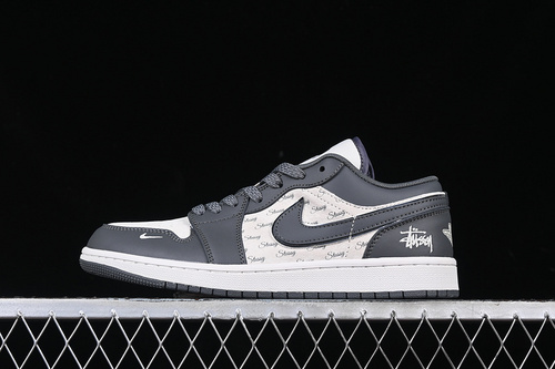 【360】[XX3318-966]-[AIR JORDAN 1 LOW WHITE/GREY]-[WOMAN:36-39]-[MAN:40-45]
