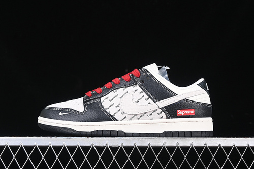 【360】[XS1086-020]-[SB DUNK LOW SUPREME WHITE/BLACK/RED]-[WOMAN:36-39]-[MAN:40-45]