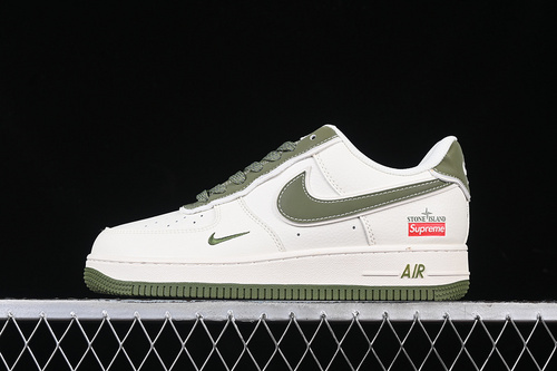 【340】[BB1616-301]-[AIR FORCE 1 07 LOW SUPREME OFF WHITE/GREEN]-[WOMAN:36-39]-[MAN:40-45]