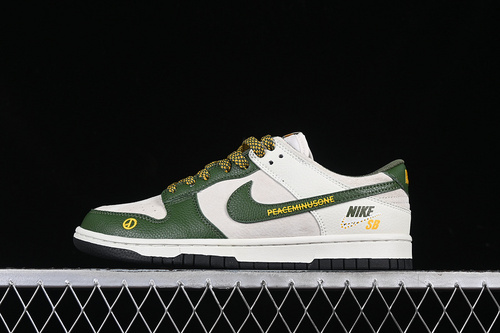 【380】[DJ2024-072]-[SB DUNK LOW GREY/WHITE/GREEN]-[WOMAN:36-39]-[MAN:40-45]