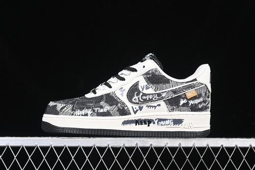 【320】[FB0607-660]-[AIR FORCE 1 07 LOW  BLACK JEANS WHITE/GREY/BLACK]-[WOMAN:36-39]-[MAN:40-45]