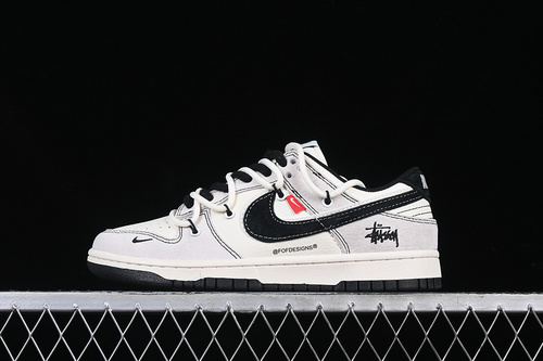 【380】[YX5066-242]-[SB DUNK LOW BLACK/WHITE/GREY]-[WOMAN:36-39]-[MAN:40-45]