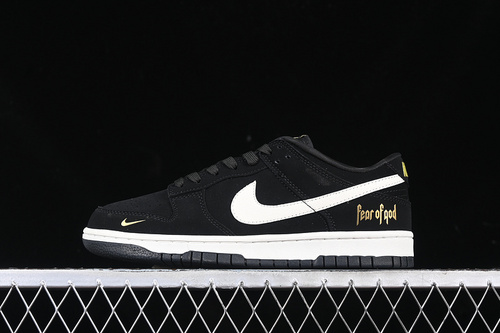 【360】[KK1333-016]-[SB DUNK LOW FOG WHITE/BLACK/GOLD]-[WOMAN:36-39]-[MAN:40-45]