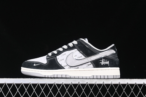 【380】[XX3168-008]-[SB DUNK LOW BLACK/WHITE/GREY/SILVER]-[WOMAN:36-39]-[MAN:40-45]