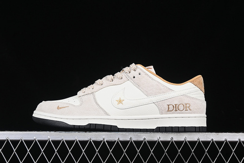 【380】[DJ2024-066]-[SB DUNK LOW WHITE/GREY/BEIGE]-[WOMAN:36-39]-[MAN:40-45]